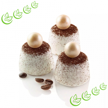 Silikonform Tronco Mini Muffins schwarz